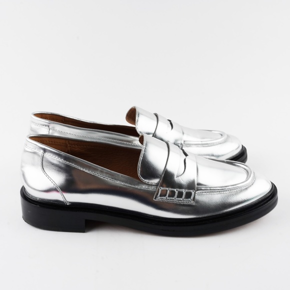 New MADEWELL The Vernon Loafer in Silver Mirror - Picture 5 of 5